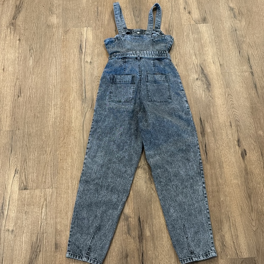Target Universal Thread Gray Distressed Overalls - image 4